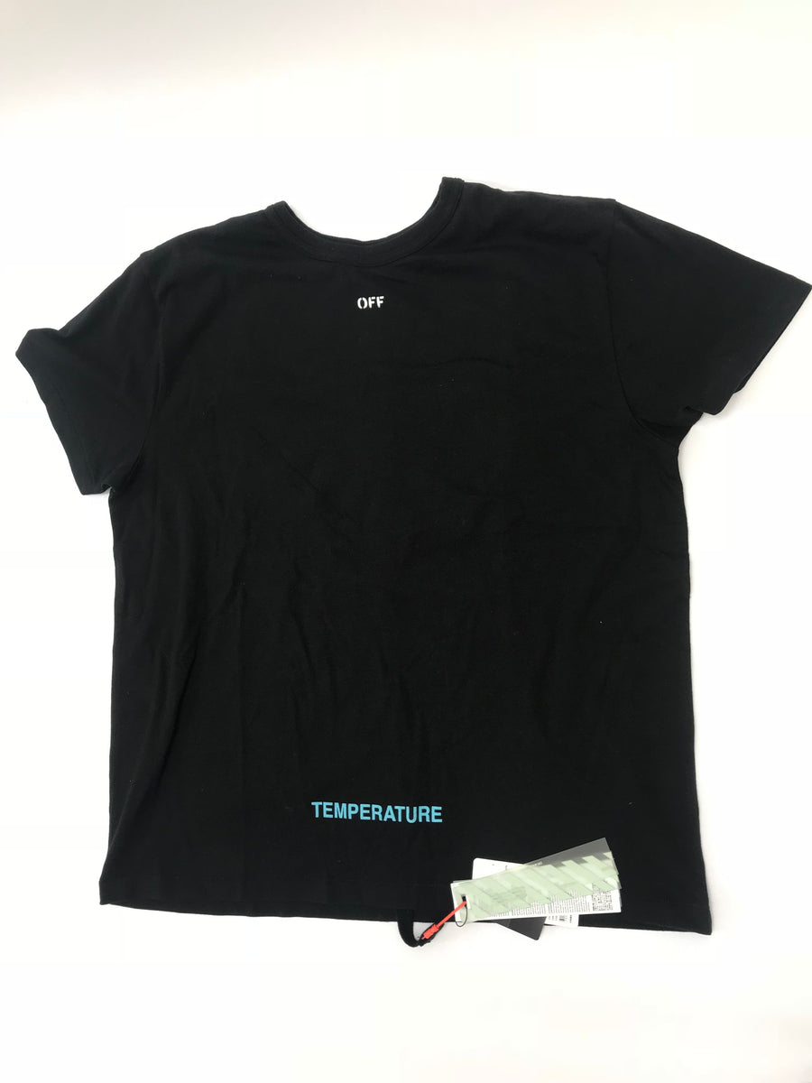 Off white sales temperature tee black