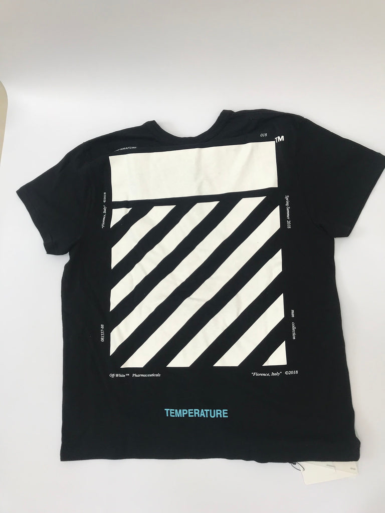 Off white sales temperature t shirt