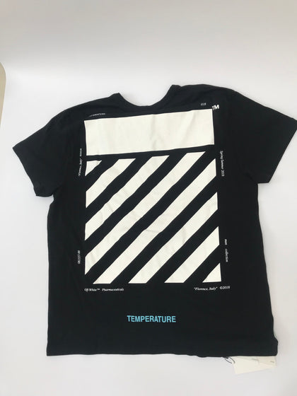 Off-White Tee "Temperature" Black/White.